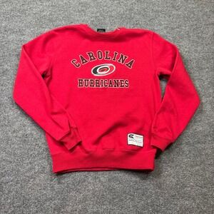 NHL Carolina Hurricanes Sweatshirt Mens S Red Colosseum Hockey Athletic Pullover